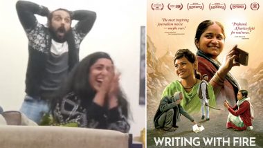 Oscars 2022: Writing With Fire Nominated for Best Documentary Feature at 94th Academy Awards; Directors Rintu Thomas and Sushmit Ghosh Celebrate the Good News (Watch Video)