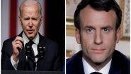 Joe Biden Holds Telephonic Conversation With Emmanuel Macron, Discusses Russia's Continued Military Build-up on Ukraine's Borders