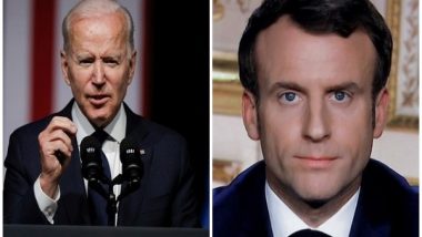 Joe Biden Holds Telephonic Conversation With Emmanuel Macron, Discusses Russia's Continued Military Build-up on Ukraine's Borders