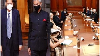 World News | Jaishankar, GL Peiris Discuss Fishermen Issue, Energy Security of Sri Lanka