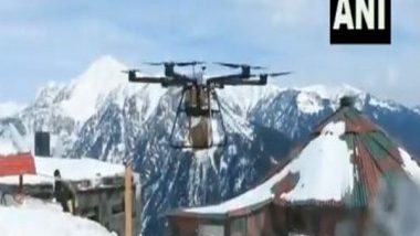 Indian Army Uses Drones to Supply Booster Dose of COVID-19 Vaccine to Forward Troops in Jammu and Kashmir