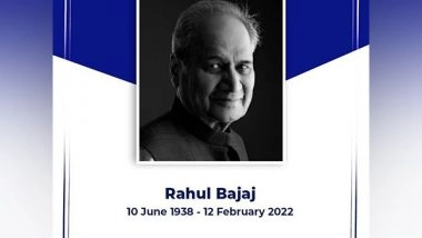 India News | Rahul Gandhi Condoles Demise of Industrialist Rahul Bajaj, Says His 'courage Made Us Proud'