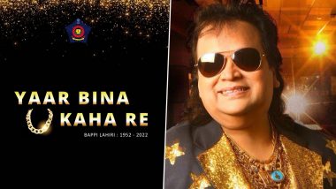 RIP Bappi Lahiri: Mumbai Police Pays Tribute To The King Of Hearts, Says ‘Pyaar Kabhi Kam Nahin Hoga’