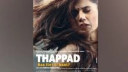 Entertainment News | Taapsee Pannu Marks Two Years of 'Thappad', Writes, 'a Movie That Slapped Patriarchy'
