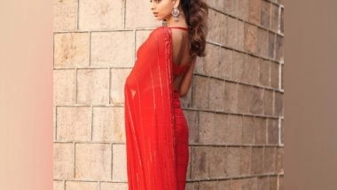 Entertainment News | Suhana Khan Turns Muse for Manish Malhotra, Oozes Oomph in Hot Red Saree