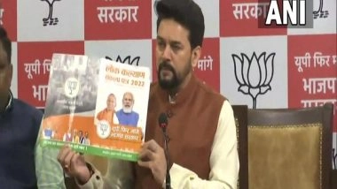 India News | UP Polls: Anurag Thakur Hails BJP's Manifesto, Says Party Will Continue to Work on Women Safety