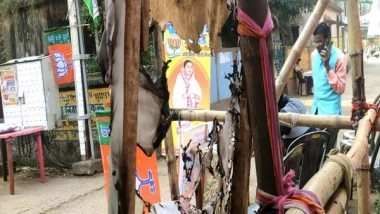 India News | WB Civic Polls: BJP Alleges TMC Burnt Down Tent in Midnapore