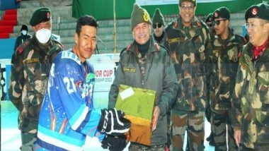 India News | Northern Army Commander Lauds Ladakh Women Ice Hockey Team
