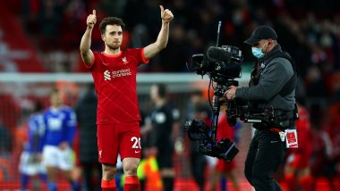 Liverpool vs Leicester City, EPL 2021-22 Match Results & Goal Highlights: Diogo Jota's Brace Keeps The Title Hopes Alive for the Reds