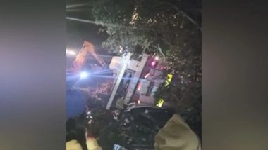 India News | Three Police Personnel Killed as Tanker Topples over Their Vehicle in UP's Unnao