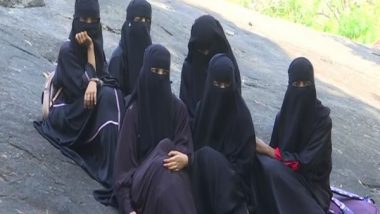 India News | Karnataka: Students Continue to Protest in Udupi Against Hijab Ban