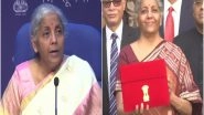 Entertainment News | Union Finance Minister Nirmala Sitharaman Marks Budget Day 2022 with Elegant Sartorial Choices