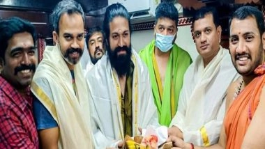 Entertainment News | Team 'KGF: Chapter 2' Visits Mangaluru Temple Ahead of Film Release