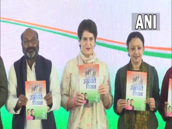 India News | Priyanka Gandhi Launches Congress Manifesto for UP Polls, Promises 20 Lakh Govt Jobs - Vimarsana News