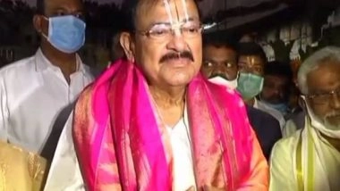 India News | Andhra Pradesh: Vice President Offers Prayers at Tirumala Temple