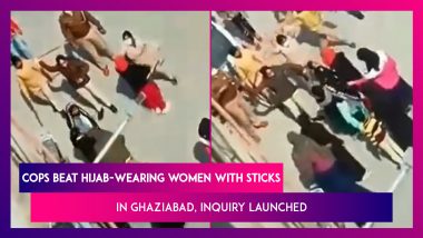 Ghaziabad: Cops Seen Beating Hijab-Wearing Women With Sticks, Inquiry Launched