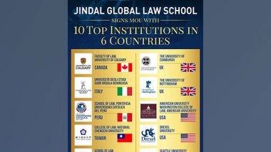 Business News | Jindal Global Law School Signs 10 New MoUs in 6 Countries for International Student Mobility