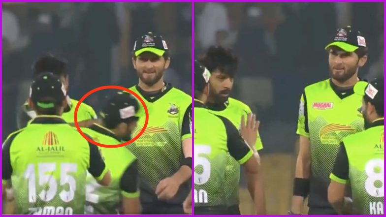 Haris Rauf 'Slaps' Lahore Qalandars Teammate Kamran Ghulam During PSL 2022 Match Against Peshawar Zalmi, Watch Viral Video