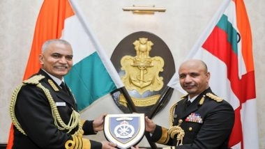 World News | Commander of Oman Navy on India Visit to Consolidate Bilateral Ties