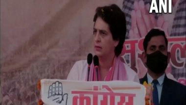 India News | UP Assembly Polls: Cong's 19,000 Workers Went to Jail for People in Past 1.5 Yrs, Says Priyanka Gandhi