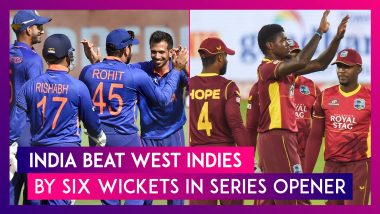 India vs West Indies, 1st ODI 2022 Stat Highlights: Rohit Sharma, Spinners Help Hosts Crush Windies