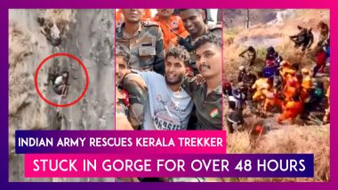 Indian Army Rescues Kerala Trekker Stuck In Gorge For Over 48 Hours