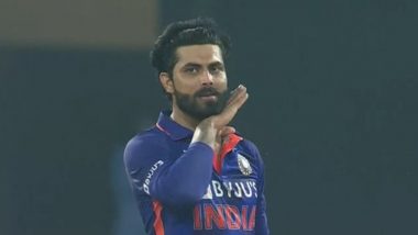 Ravindra Jadeja Does 'Pushpa' Celebration During India vs Sri Lanka 1st T20I in Lucknow