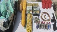 India News | Security Forces Recover Explosives Dropped by LeT Offshoot TRF, Avert Major Terror Attack in J-K