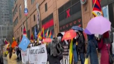 World News | Tibetans, Mongolians, Hong Kongers Uyghurs Protest in New York City Against Beijing Winter Olympics