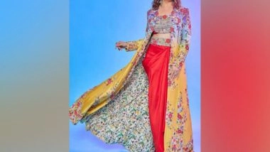 Entertainment News | Madhuri Dixit Nene Looks Gorgeous in Floral Outfit for 'The Kapil Sharma Show'