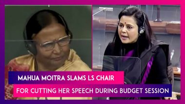 Mahua Moitra, TMC MP Accuses Lok Sabha Speaker Chair Of Cutting Her Allotted Speaking Time During Budget Session