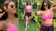 Mrunal Thakur Celebrates &lsquo;Independence&rsquo; on Valentine&rsquo;s Day by Sharing Stunning Pictures in a Pink Bikini Top (View Pics)