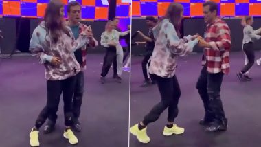 Da-Bangg The Tour – Reloaded: Video Of Salman Khan’s Dance Rehearsal With Pooja Hegde On Dil Diyan Gallan Song Is The Cutest Thing You’ll See Today (WATCH)