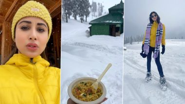 Mouni Roy Is in Love With ‘Pahado Ki Maggi’, Actress Shares Beautiful Pictures From Her Honeymoon With Hubby Suraj Nambiar in Kashmir