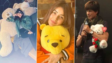 Teddy Day 2022: From Ananya Panday, Shehnaaz Gill to Shah Rukh Khan; Here Are Some Pictures of Celebs With Teddy Bear That Are Too Cute to Be Missed!