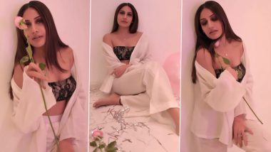 Surbhi Chandna Takes On the #Gehraiyaan Trend, Makes a Stunning Video in a Sexy Bralette Top and White Pants (Watch Video)