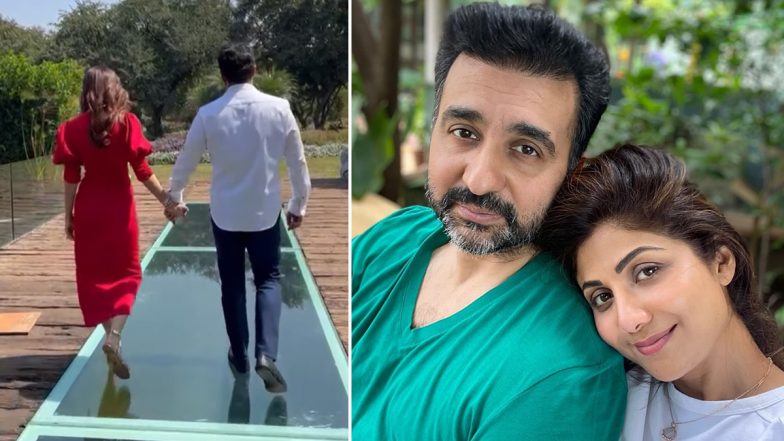 Shilpa Shetty Walks Hand in Hand With Raj Kundra in Her Valentine’s Day Special Post, Says ‘Love and Faith Keeps Us Going’ (Watch Video)