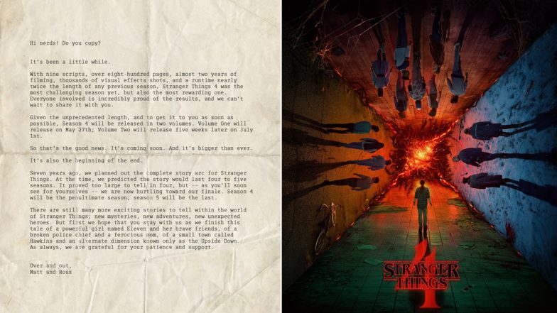 Stranger Things Season 4 To Release in Two Volumes, Season Five To Be the Finale of the Netflix Show (View Pic)