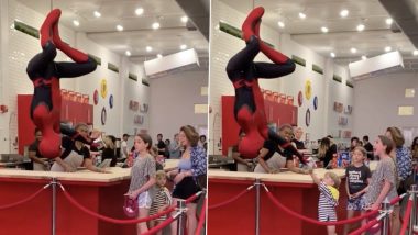 Watch: Spider-Man Gives Ice Cream to Little Toddler; The Lovely Treat Video Will Make Your Day