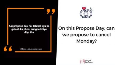 Happy Propose Day 2022 Funny Memes & Jokes: No Proposals? We Have LOLs For You! Check Out Hilarious Posts, GIFs and Pics To Celebrate Valentine's Week