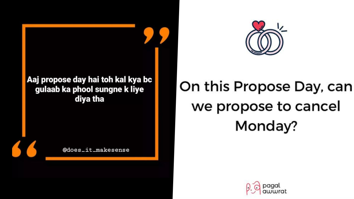 Happy Propose Day 2022 Funny Memes & Jokes: No Proposals? We Have LOLs For  You! Check Out Hilarious Posts, GIFs and Pics To Celebrate Valentine's Week  | 👍 LatestLY