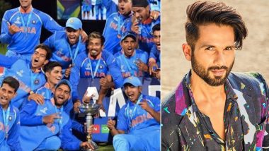 Shahid Kapoor Uses 2018's Winning Team Picture to Congratulate India's U-19 World Cup 2022 Win (View Pic)