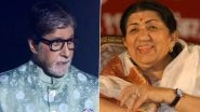 Lata Mangeshkar No More: Amitabh Bachchan Pays Homage to the Legendary Singer, Says &lsquo;Voice of a Million Centuries Has Left Us&rsquo;