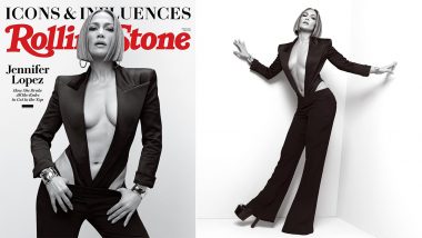 Jennifer Lopez Shows Off Her Assets in a Plunging Tuxedo Leotard As She Poses for the Rolling Stone Cover (View Pic)