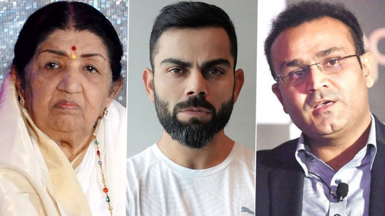 Lata Mangeshkar Dies: Virat Kohli, Virender Sehwag and Other Indian Cricketers Condole Singer's Demise