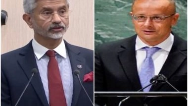 World News | Jaishankar Holds Talks with Hungarian Counterpart for Evacuation of Indian Nationals from Ukraine