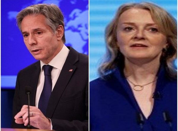 World News | Blinken Speaks with UK Foreign Secretary, Condemns Russia's Decision to Recognize Independence of Ukraine Breakaway Regions