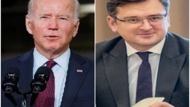 World News | US Will Continue Providing Security, Macroeconomic Aid to Ukraine: Biden Tells Kuleba