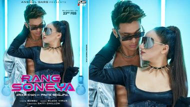 Rang Soneya: Pratik Sehajpal and Aroob Khan Display Their Hot Chemistry in This First Look Poster of the Song (View Pic)