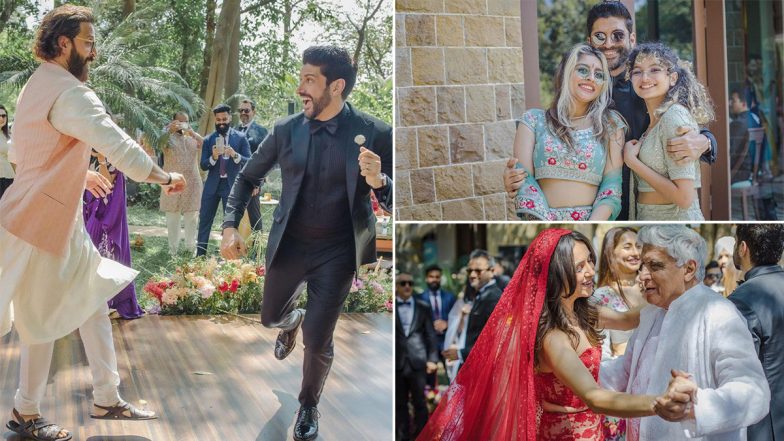 Farhan Akhtar Grooving With Hrithik Roshan, Shibani Dandekar Dancing With Javed Akhtar – Here’s Looking At Some Of The Beautiful Moments From The Couple’s Wedding (View Pics)